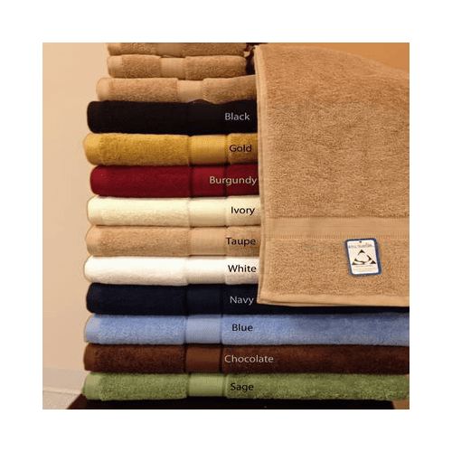  Royal Tradition 6-Pc Combed Cotton Towel Set Includes 2-Hand Towel 2-Bath Towel 2-Washcloth