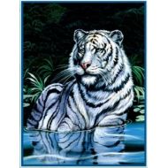 Royal plush Royal Plush Extra Heavy Queen Size Mink Blanket - River Tiger (79 x 85)