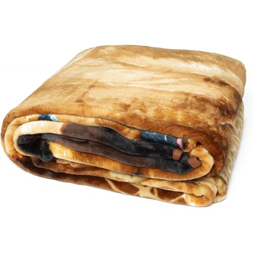  Royal plush Royal Plush Extra Heavy Queen Size Mink Blanket - Labrador Retriever (79 x 85)