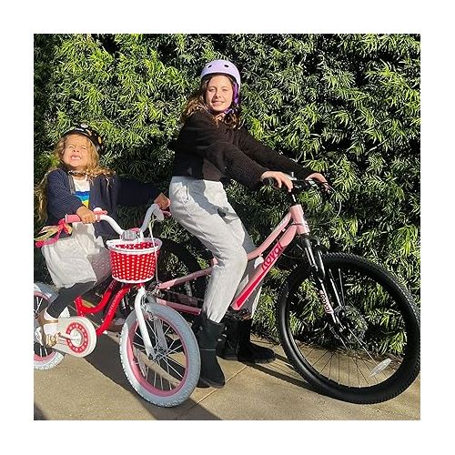  Royalbaby 7-17 Kids Junior Mountain Bike 24 Inch Aluminium MTB Teens Sport Bicycle 7-Speed Hardtail Dual Disc Brakes Front Suspension Boys Girls Ages 7 to 17 Years