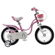 Royalbaby RoyalBaby Little Swan Elegant Girls Bike, 14-16-18 inch Wheels, Pink and White