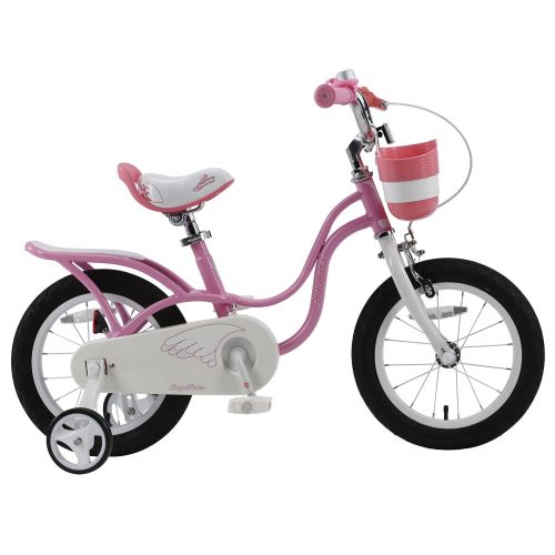  Royalbaby RoyalBaby Little Swan Elegant Girls Bike, 14-16-18 inch Wheels, Pink and White