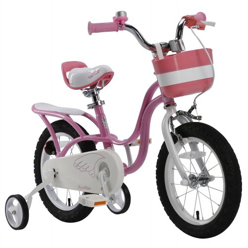  Royalbaby RoyalBaby Little Swan Elegant Girls Bike, 14-16-18 inch Wheels, Pink and White