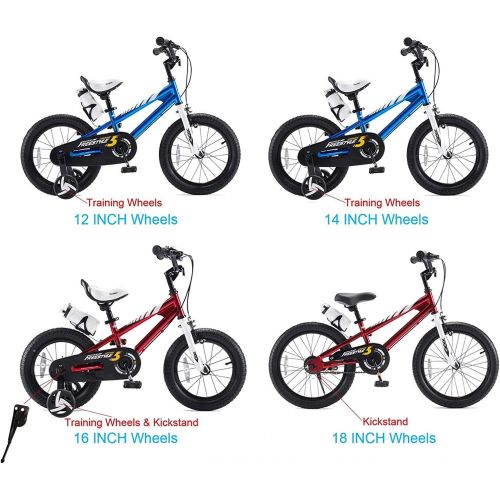  RoyalBaby Boys Girls Kids Bike BMX Freestyle 2 Hand Brakes Bicycles with Training Wheels Child Bicycle