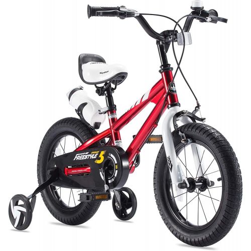  RoyalBaby Boys Girls Kids Bike BMX Freestyle 2 Hand Brakes Bicycles with Training Wheels Child Bicycle
