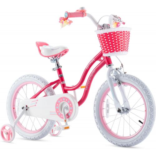  RoyalBaby Stargirl Kids Bike Girls 12 14 16 18 20 Inch Childrens Bicycle with Basket for Age 3-12 Years