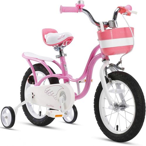  RoyalBaby Little Swan Kids Bike Girls 12 14 16 18 Inch Childrens Bicycle with Basket for Age 3-10 Years
