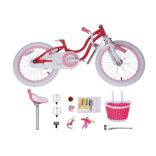  RoyalBaby Stargirl Girls Bike, 18 inch Wheels, Pink