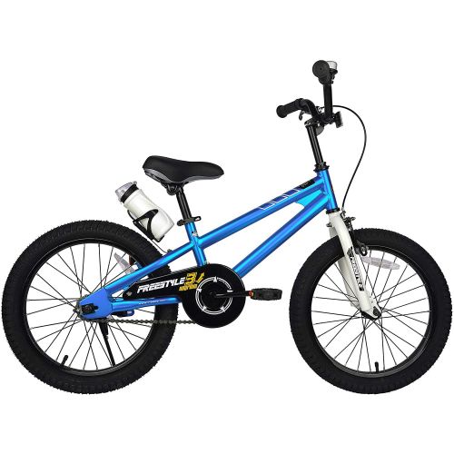  Royalbaby Freestyle Blue 18 inch Kids BIke With Kickstand