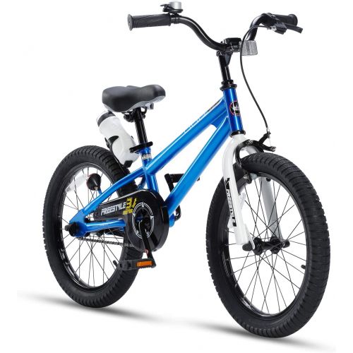  Royalbaby Freestyle Blue 18 inch Kids BIke With Kickstand