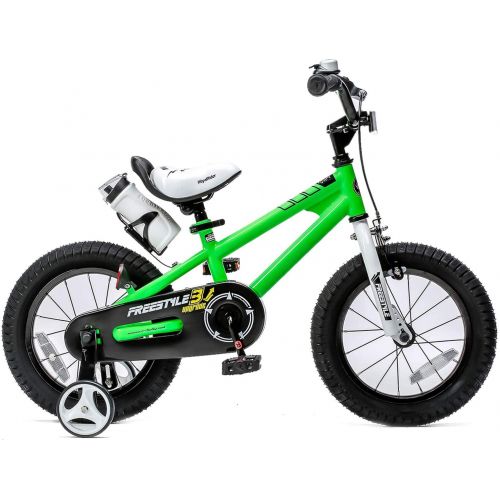  Royalbaby Freestyle Green 14 inch Kids BIke With Training wheels
