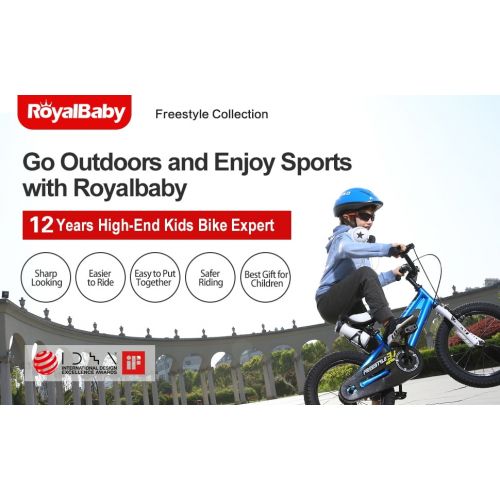  Royalbaby Freestyle Red 14 inch Kids BIke Boys And Girls Bicycle With Training wheels