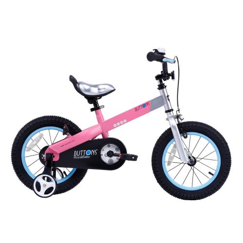  Royalbaby Matte Buttons 14-inch Kids Bike with Training Wheels