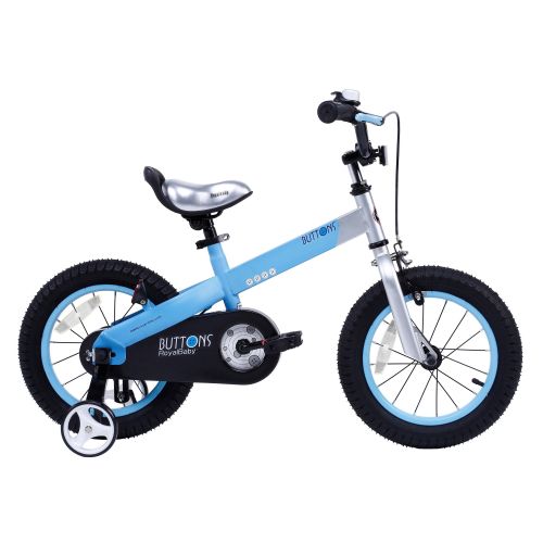  Royalbaby Matte Buttons 14-inch Kids Bike with Training Wheels