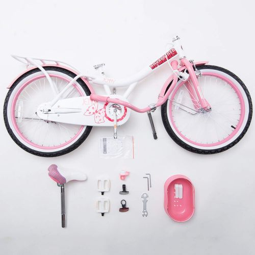  Royalbaby Jenny Girls Bike, 20 inch Wheels, WhitePink