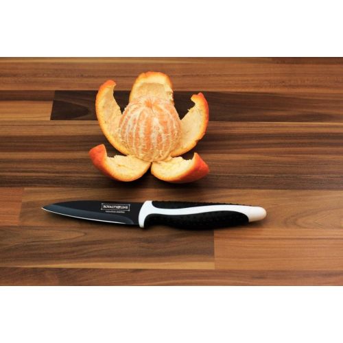  Royalty Line 6tlg. Messer-Set + Sparschaler (Brot, Fleisch, Pizza usw) schwarz ROYALTY LINE RL-BLK6-N