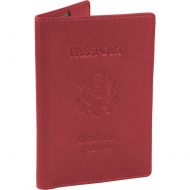 Royce Leather Passport Holder and Travel Document Organizer in Leather, Red 3