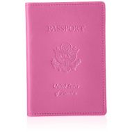 Royce Leather RFID Blocking Passport Travel Document Organizer in Leather, Pink 3