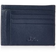 Royce Leather RFID Blocking Slim Card Case Wallet in Saffiano Leather, Blue