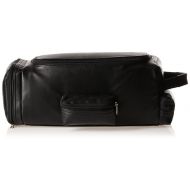 Royce Leather Travel Bag Storage for Shoes, Black