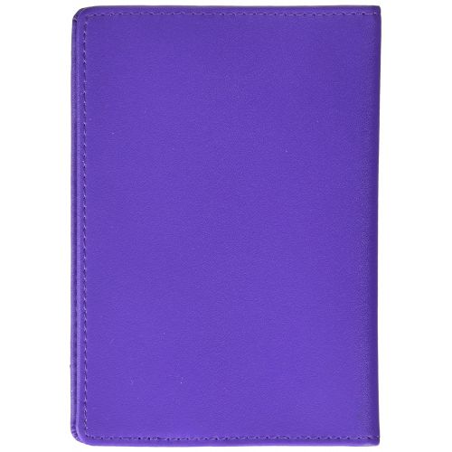  Royce Leather Passport Holder and Travel Document Organizer in Leather, Purple