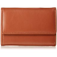 Royce Leather Trifold Key Case Organizer Wallet in Leather, Tan