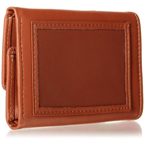  Royce Leather Trifold Key Case Organizer Wallet in Leather, Tan