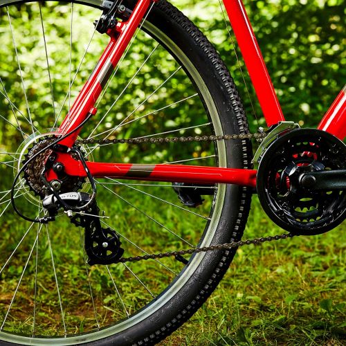  Royce Union 27.5 RMA Mens 21-Speed All-Terrain Mountain Bike, Red