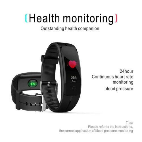  Rsiosle GPS Fitness Tracker Waterproof Sports Bracelet Heart Rate Blood Pressure Blood Oxygen Monitoring Weather Reminder