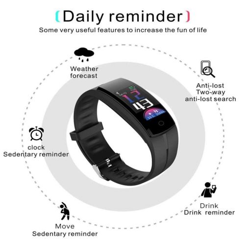  Rsiosle GPS Fitness Tracker Waterproof Sports Bracelet Heart Rate Blood Pressure Blood Oxygen Monitoring Weather Reminder