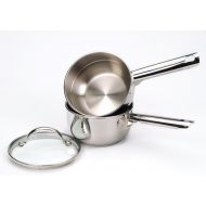 RSVP Double Boiler 1 Qt 188 Stainless Steel Pot Pan Chocolate Sauce WLid New