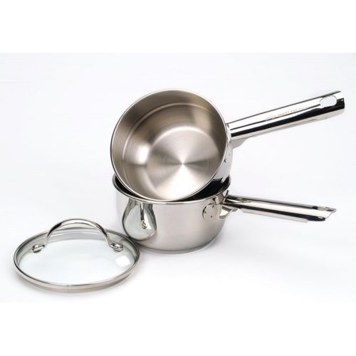  RSVP Double Boiler 1 Qt 188 Stainless Steel Pot Pan Chocolate Sauce WLid New