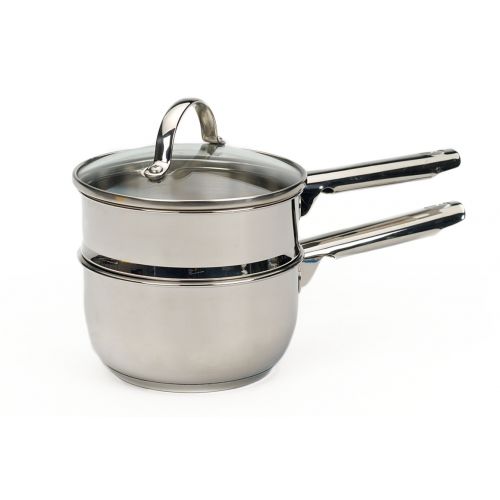  RSVP Double Boiler 1 Qt 188 Stainless Steel Pot Pan Chocolate Sauce WLid New