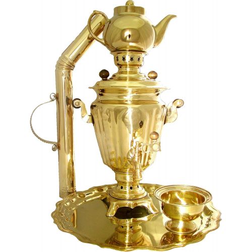  RuPost Steel Coal & Wood Samovar Camp Stove Tea Kettle 2.7L, Samovar from Russia