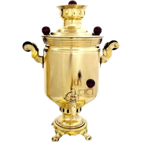  RuPost Steel Coal & Wood Samovar Camp Stove Tea Kettle 5L, Samovar from Russia