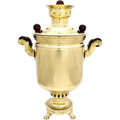  RuPost Steel Coal & Wood Samovar Camp Stove Tea Kettle 5L, Samovar from Russia