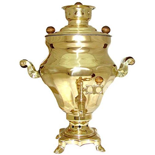  RuPost Steel Coal & Wood Samovar Camp Stove Tea Kettle 3L, Samovar from Russia