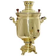 RuPost Steel Coal & Wood Samovar Camp Stove Tea Kettle 7L, Samovar from Russia