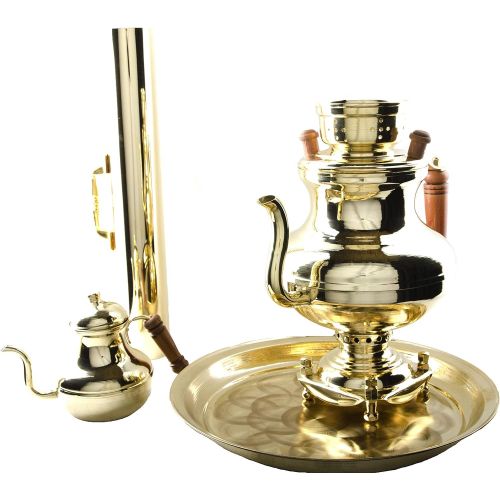  RuPost Steel Coal & Wood Samovar Camp Stove Tea Kettle 2L, Samovar from Russia