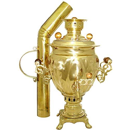  RuPost Steel Coal & Wood Samovar Camp Stove Tea Kettle 3L with pipe Samovar from Russia