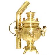 RuPost Steel Coal & Wood Samovar Camp Stove Tea Kettle 3L with pipe Samovar from Russia