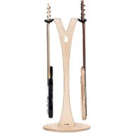 Ruach GS-2 Dual Bass, Acoustic and Electric Wooden Guitar Stand - Birch