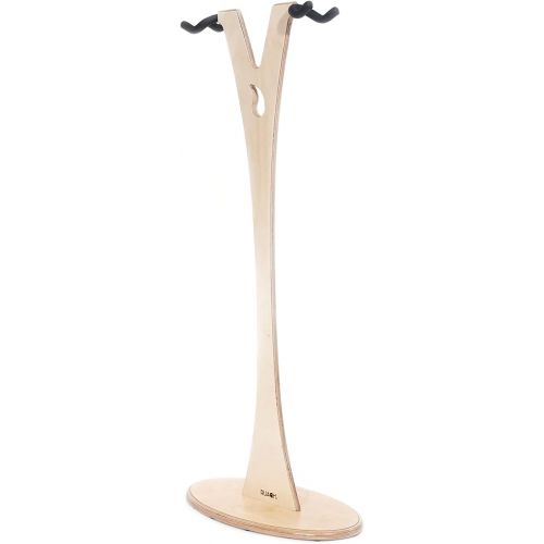  Ruach GS-2 Dual Bass, Acoustic and Electric Wooden Guitar Stand - Birch