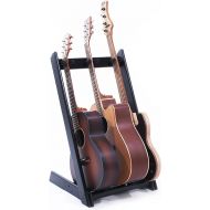 Ruach GR3 3 Way Customisable Wooden Guitar Rack for Guitars and Cases - Black
