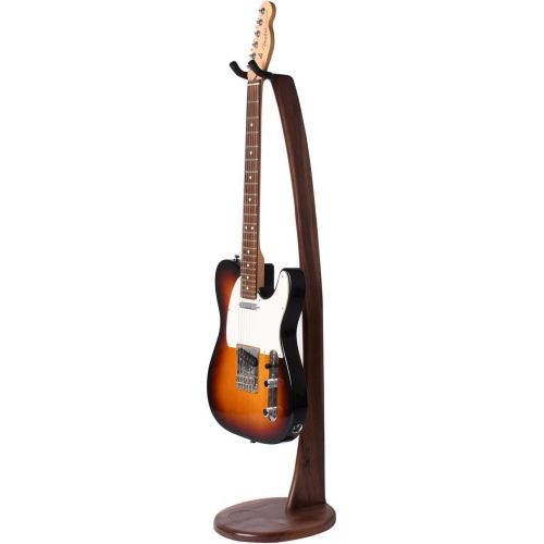  GS-1 Wooden Acoustic and Electric Guitar Stand - Handmade from Walnut