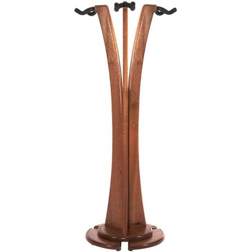  GS-1 Triple Acoustic/Electric Guitar Stand - Mahogany
