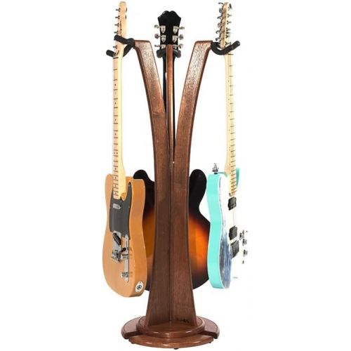  GS-1 Triple Acoustic/Electric Guitar Stand - Mahogany