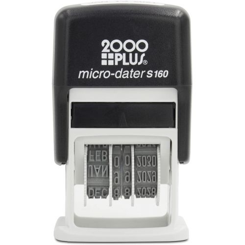  Rubber Stamp Creation Cosco 2000 Plus Self-Inking Rubber Date Office Stamp with Paid Phrase & Date - Black Ink (Micro-Dater 160), 12-Year Band