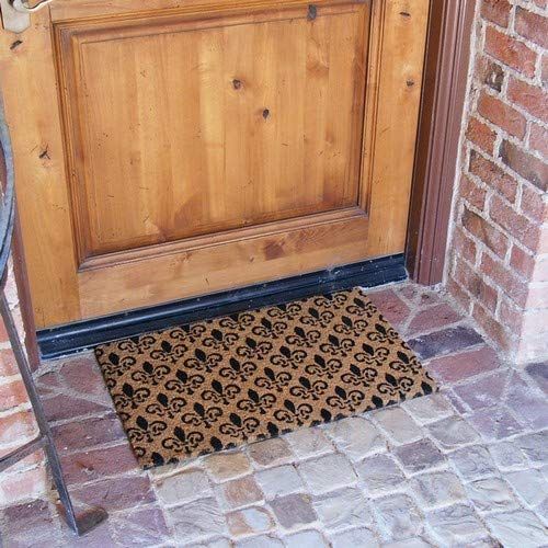  Rubber-Cal St. Germaine Fleur de Lis Door Mat - 18 x 30 inches - French Door Mats