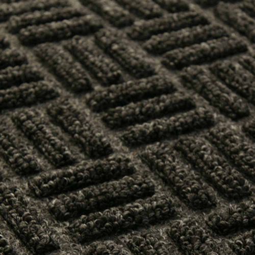  Rubber-Cal Wellington Carpet Doormat - 16 x 24 inches - Brown Polypropylene Mat
